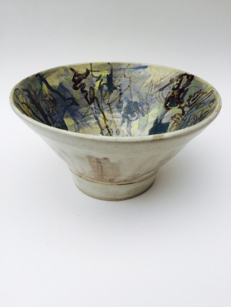 Bowl with Underglaze Drawing 3